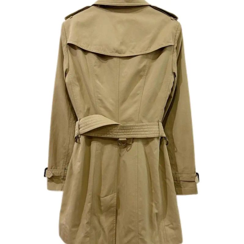 Burberry Burberry Women's Khaki Cotton Trench Coat XS Size XS / US 0-2 / IT 36-38 - 2 Thumbnail