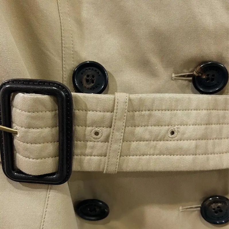 Burberry Burberry Women's Khaki Cotton Trench Coat XS Size XS / US 0-2 / IT 36-38 - 6 Thumbnail