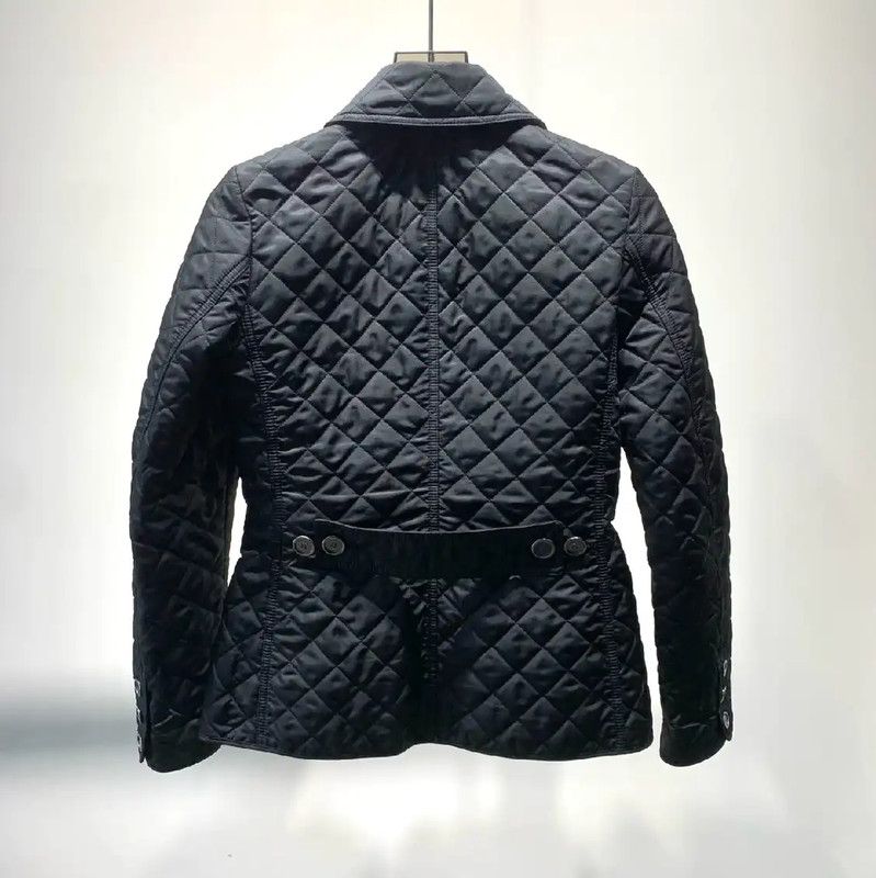 Burberry Burberry Black Quilted Cotton Women's Jacket Size XS / US 0-2 / IT 36-38 - 2 Thumbnail