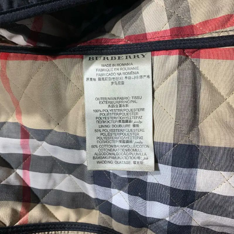 Burberry Burberry Black Quilted Cotton Women's Jacket Size XS / US 0-2 / IT 36-38 - 4 Thumbnail
