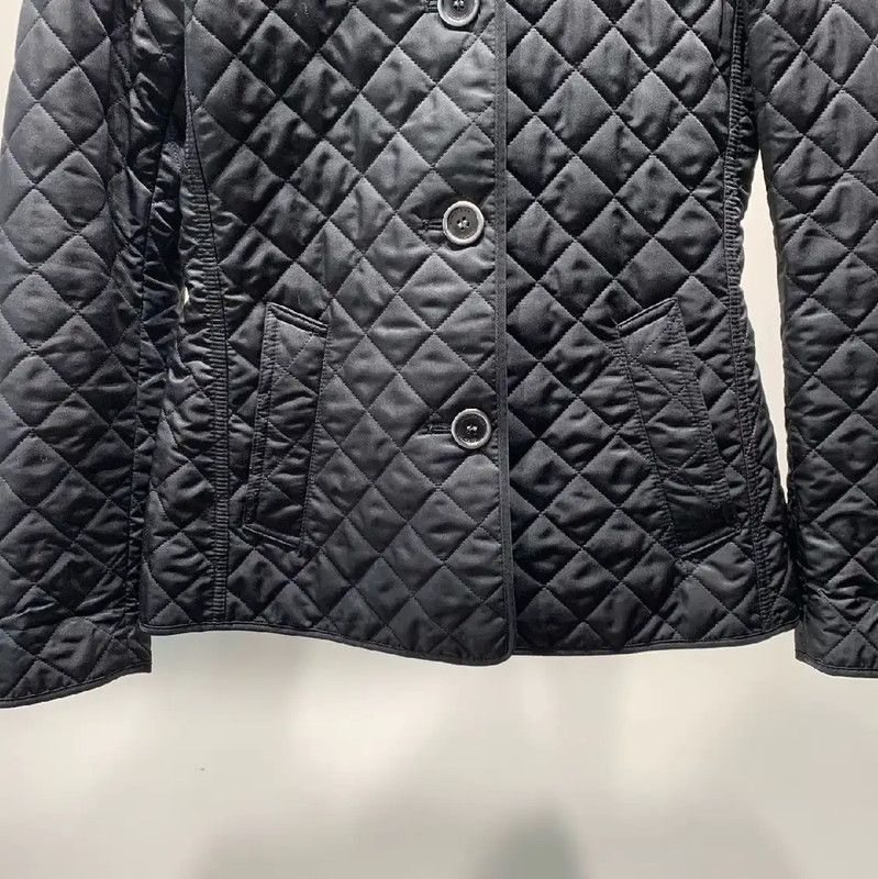 Burberry Burberry Black Quilted Cotton Women's Jacket Size XS / US 0-2 / IT 36-38 - 7 Thumbnail
