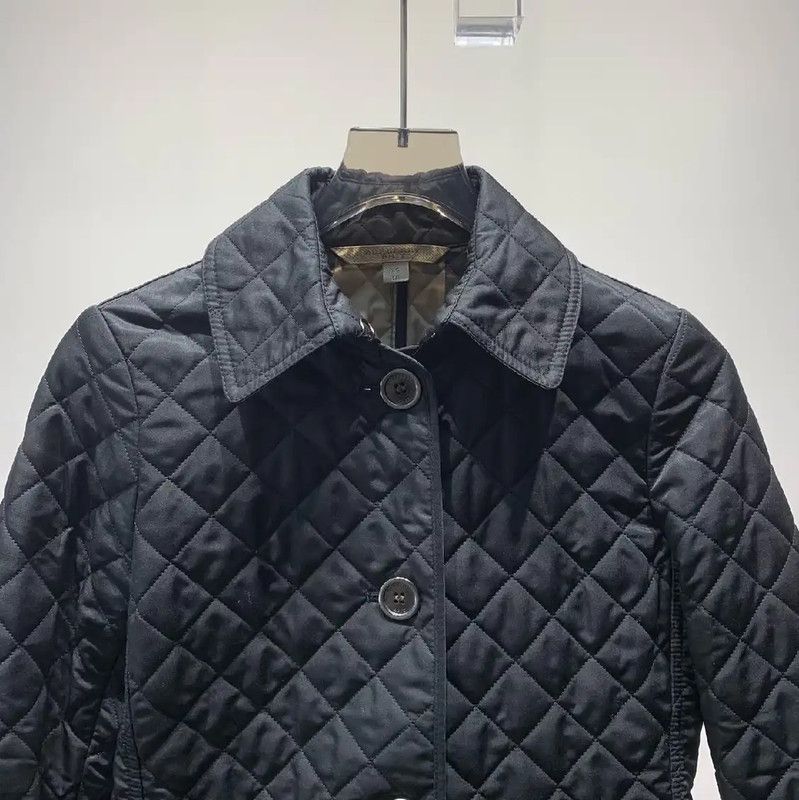 Burberry Burberry Black Quilted Cotton Women's Jacket Size XS / US 0-2 / IT 36-38 - 6 Thumbnail