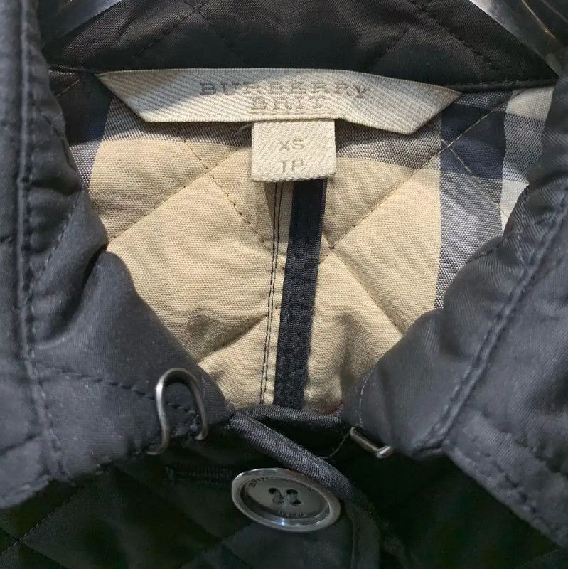 Burberry Burberry Black Quilted Cotton Women's Jacket Size XS / US 0-2 / IT 36-38 - 3 Thumbnail