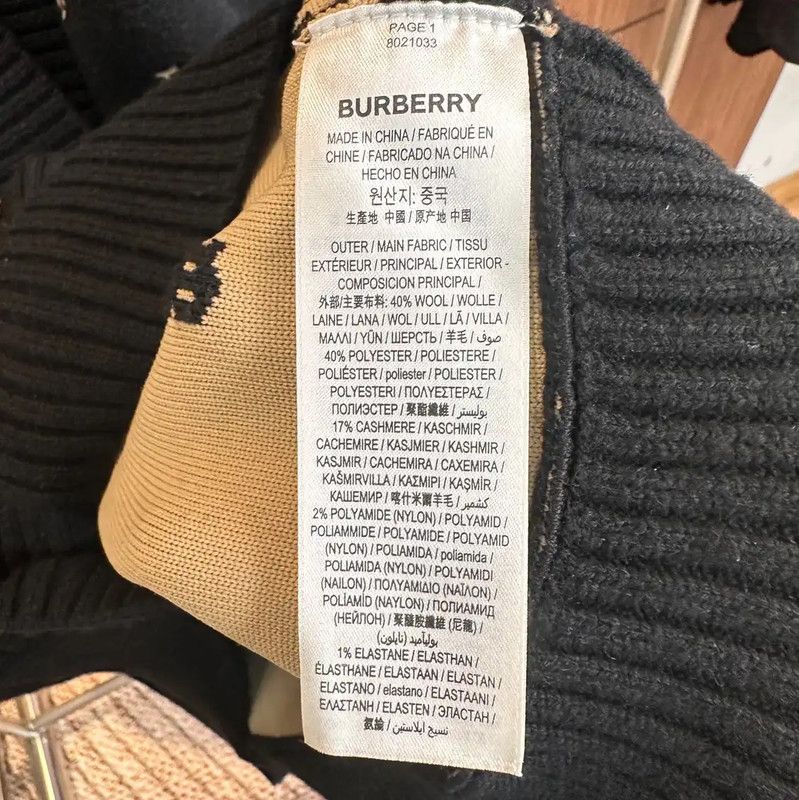 Burberry Burberry Black Wool Cardigan for Women Size M / US 6-8 / IT 42-44 - 4 Thumbnail