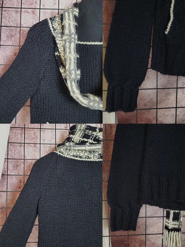 Burberry Burberry Women's Black Wool Check Knit Sweater Size S / US 4 / IT 40 - 4 Thumbnail