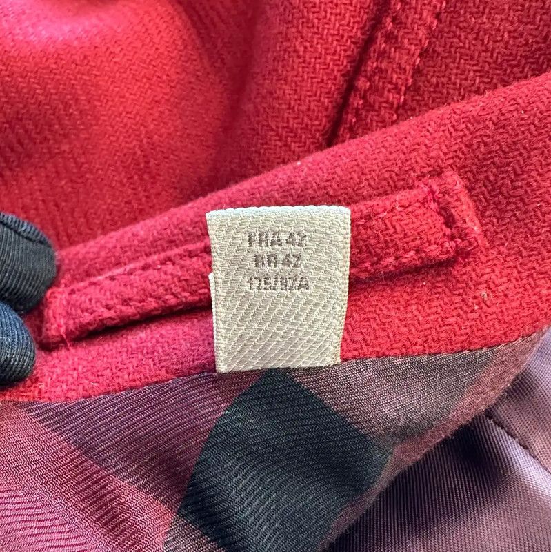 Burberry Burberry Red Cashmere Coat for Women Size L / US 10 / IT 46 - 8 Thumbnail