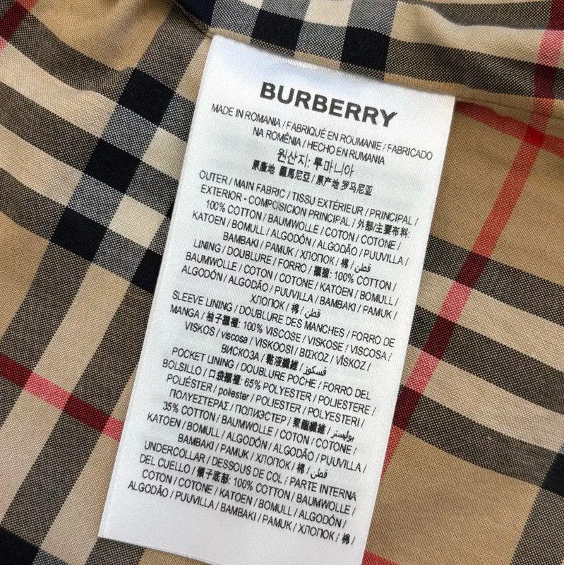 Burberry Burberry Black Cotton Long Coat for Women Size S / US 4 / IT 40 - 7 Thumbnail