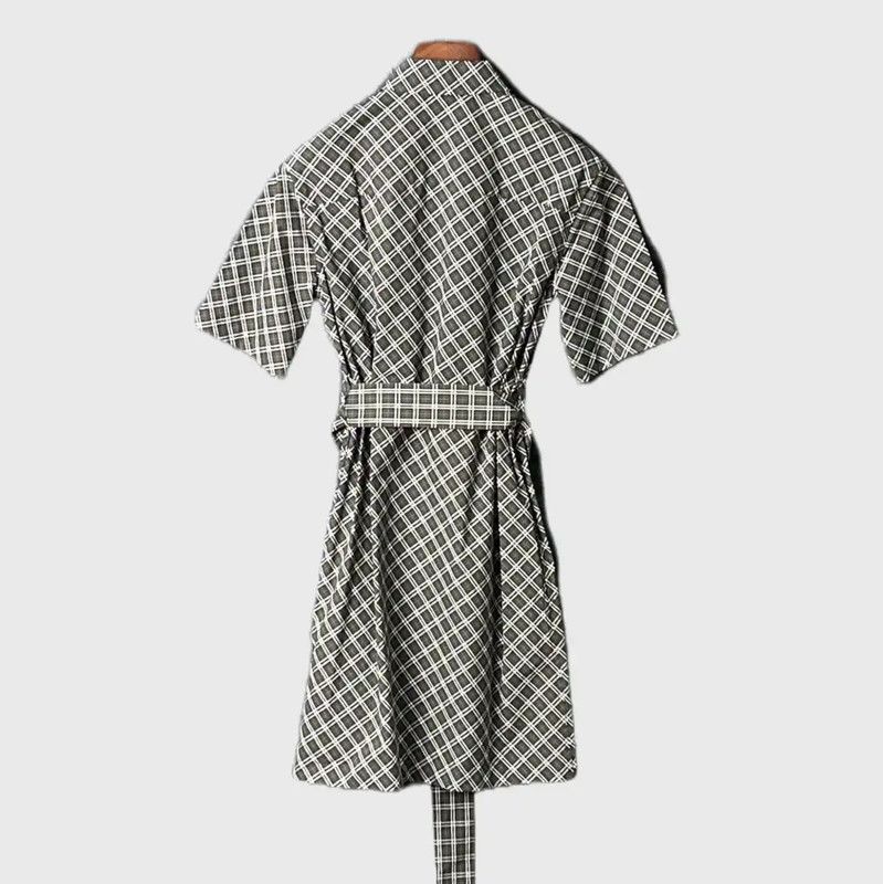 Burberry Burberry Summer Gray Cotton Short Sleeve Dress Size XS / US 0-2 / IT 36-38 - 2 Thumbnail