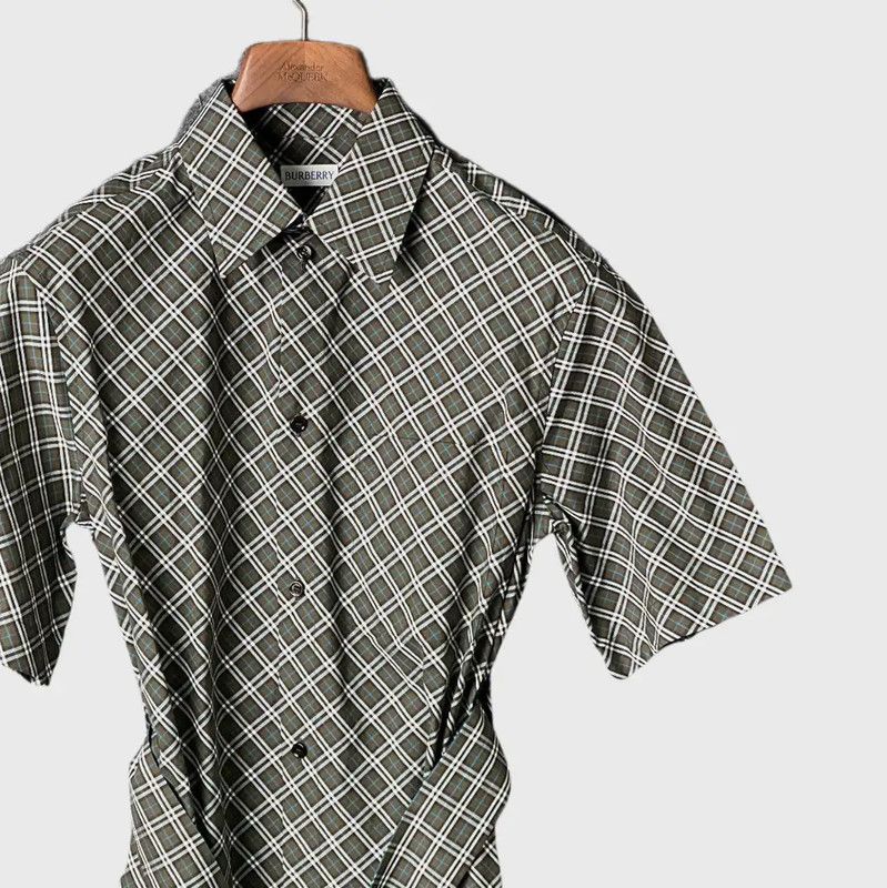 Burberry Burberry Summer Gray Cotton Short Sleeve Dress Size XS / US 0-2 / IT 36-38 - 3 Thumbnail