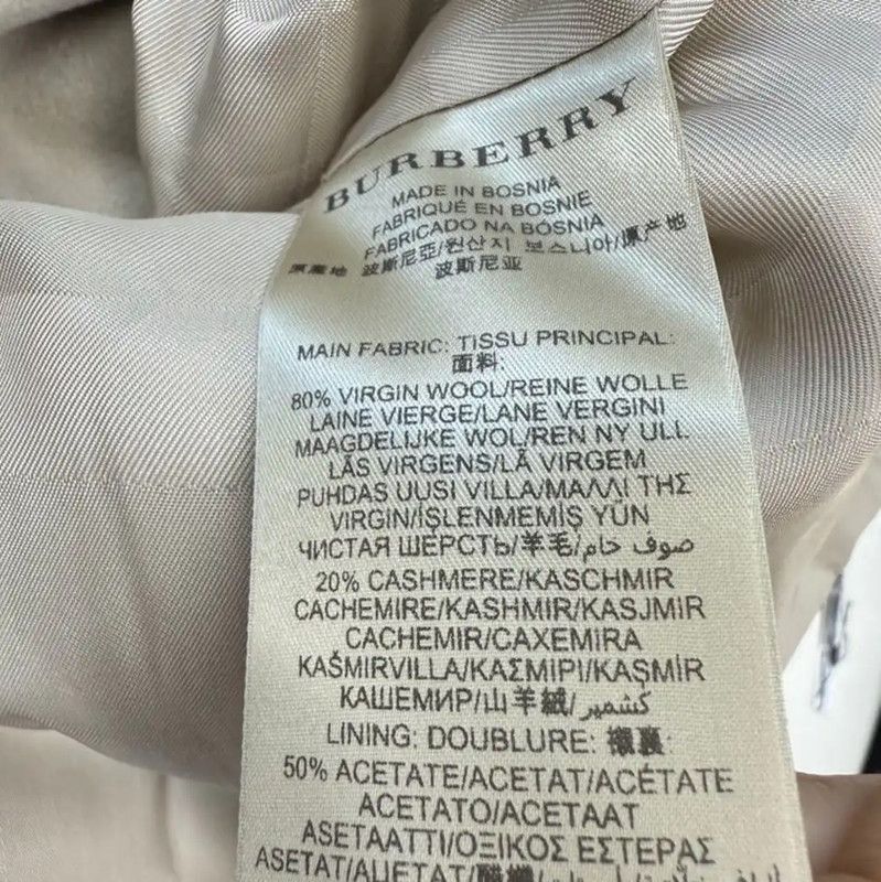 Burberry Burberry M Size Light Gray Women's Coat Size M / US 6-8 / IT 42-44 - 4 Thumbnail
