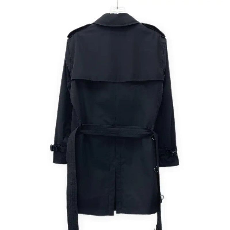 Burberry Burberry Blue Cotton Women's Trench Coat Size S / US 4 / IT 40 - 2 Thumbnail