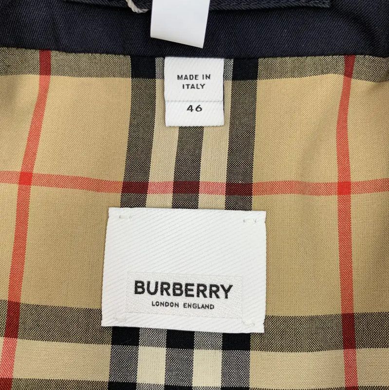 Burberry Burberry Blue Cotton Women's Trench Coat Size S / US 4 / IT 40 - 5 Thumbnail