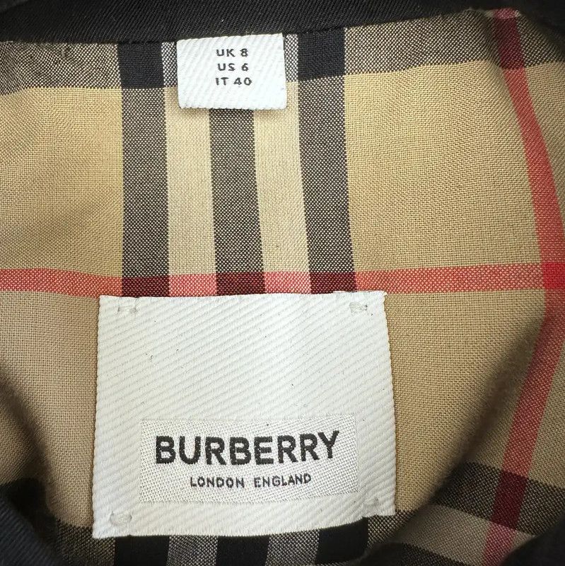 Burberry Burberry Black Women's Trench Coat Size M / US 6-8 / IT 42-44 - 4 Thumbnail