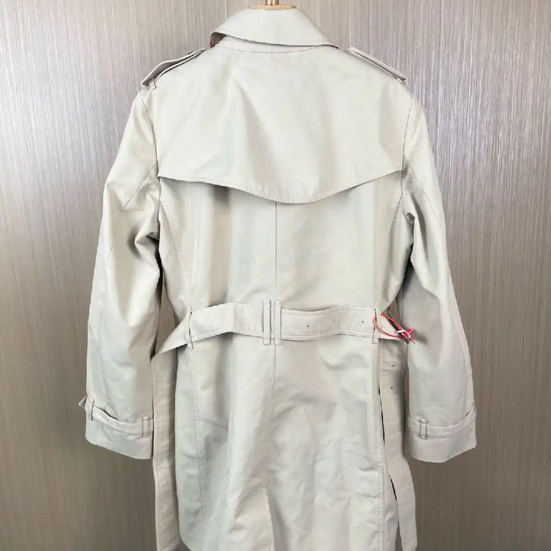 Burberry Burberry Women's Cotton Trench Coat in Cream Size XL / US 12-14 / IT 48-50 - 2 Thumbnail