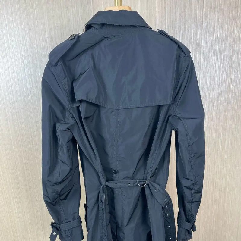 Burberry Burberry Black Cotton Women's Trench Coat Size S / US 4 / IT 40 - 2 Thumbnail