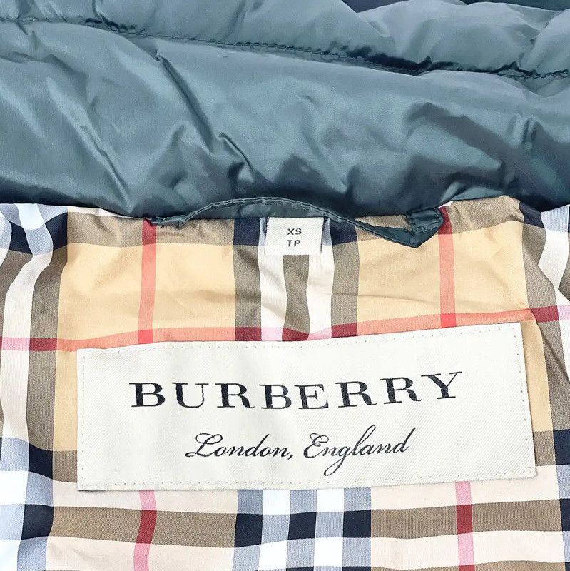 Burberry Burberry Green Cotton Women's Puffer Jacket Size XS / US 0-2 / IT 36-38 - 9 Thumbnail