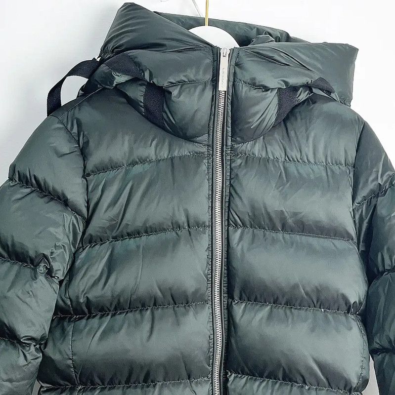 Burberry Burberry Green Cotton Women's Puffer Jacket Size XS / US 0-2 / IT 36-38 - 2 Thumbnail