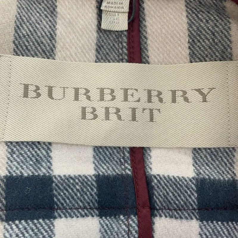 Burberry Burberry Women's Wool Hooded Coat in Pink Size M / US 6-8 / IT 42-44 - 3 Thumbnail