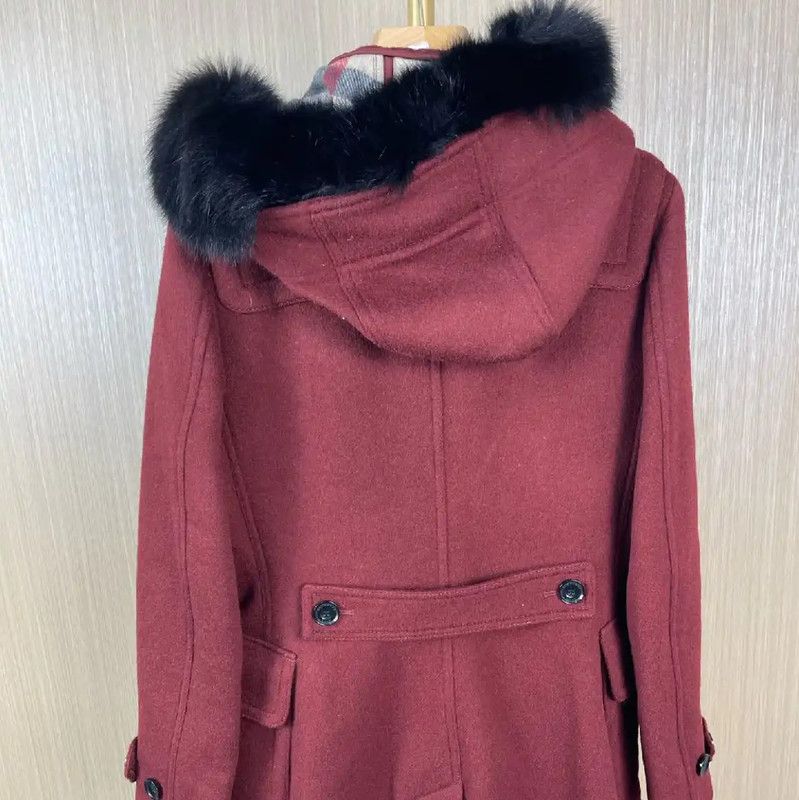 Burberry Burberry Women's Wool Hooded Coat in Pink Size M / US 6-8 / IT 42-44 - 2 Thumbnail
