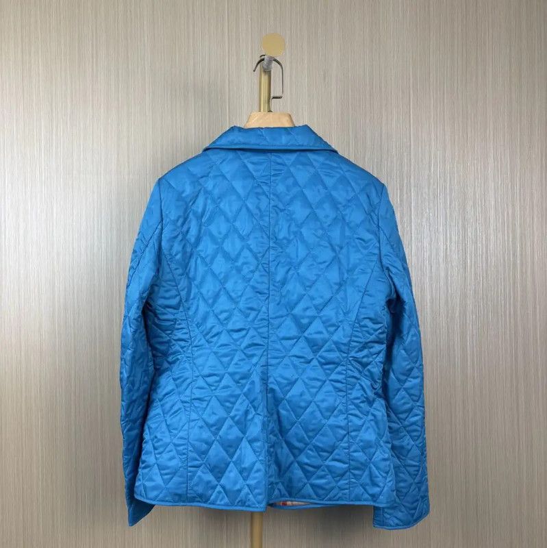 Burberry Burberry Women's Quilted Jacket in Bright Blue Size M / US 6-8 / IT 42-44 - 2 Thumbnail