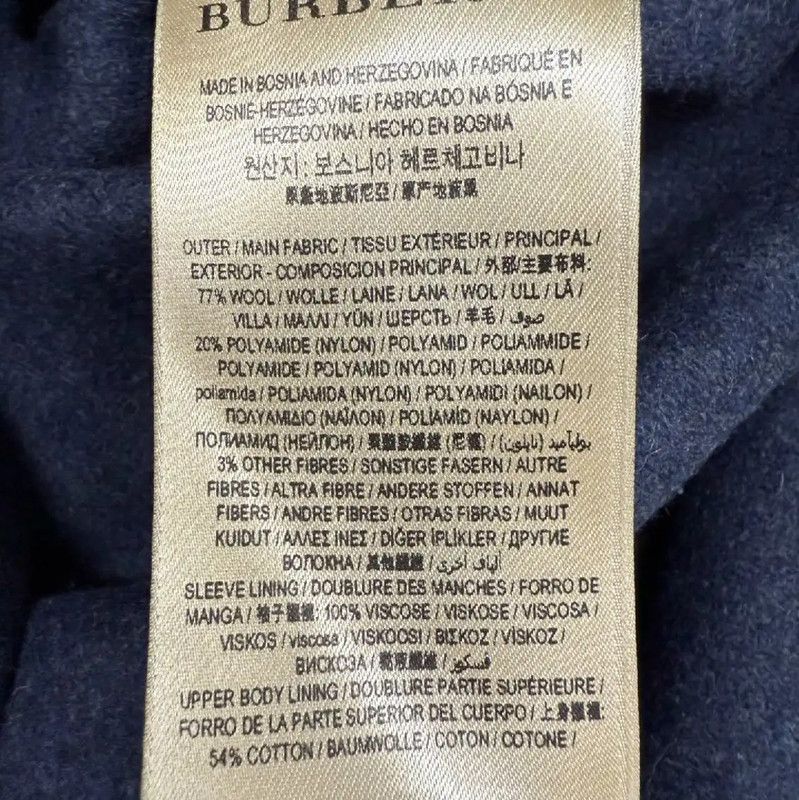 Burberry Burberry Women's Navy Cotton Trench Coat Size M / US 6-8 / IT 42-44 - 4 Thumbnail