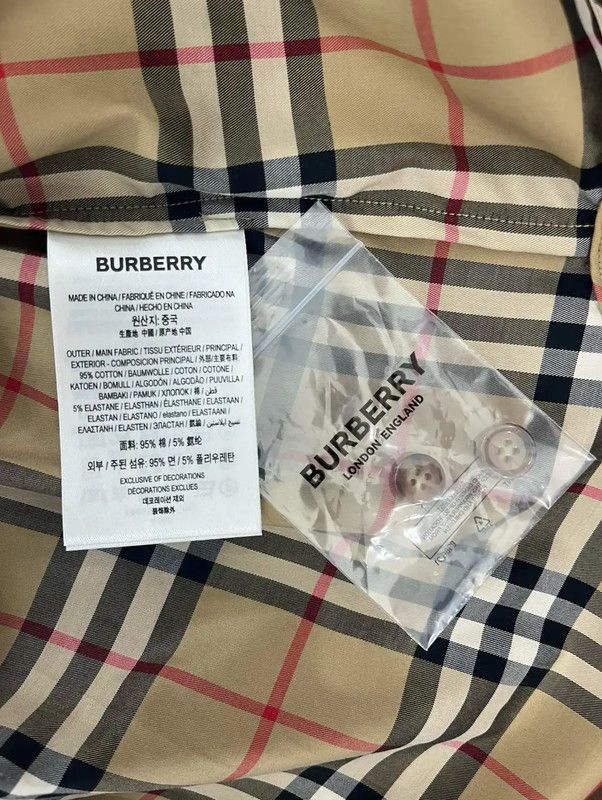 Burberry Burberry Khaki Short Sleeve Dress with Logo Size S / US 4 / IT 40 - 7 Thumbnail