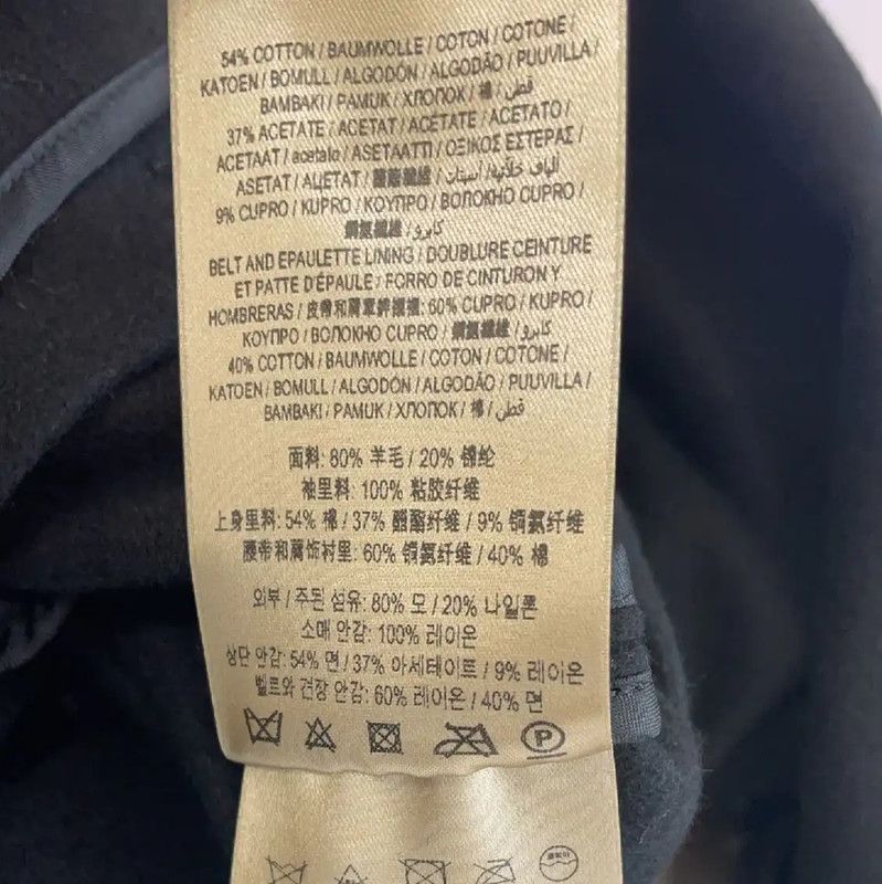 Burberry Burberry Women's Black Wool Trench Coat Size L / US 10 / IT 46 - 5 Thumbnail