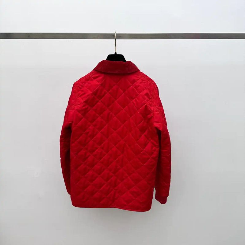 Burberry Burberry Red Women's Quilted Jacket Size M / US 6-8 / IT 42-44 - 2 Thumbnail