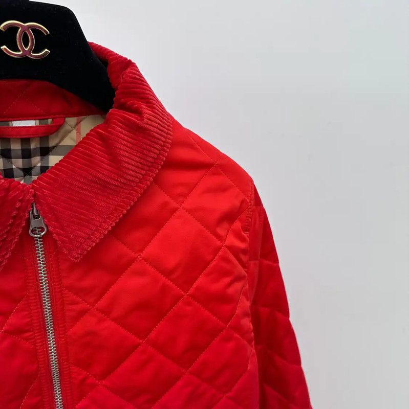 Burberry Burberry Red Women's Quilted Jacket Size M / US 6-8 / IT 42-44 - 3 Thumbnail