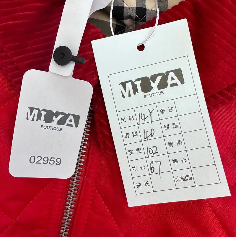 Burberry Burberry Red Women's Quilted Jacket Size M / US 6-8 / IT 42-44 - 7 Thumbnail