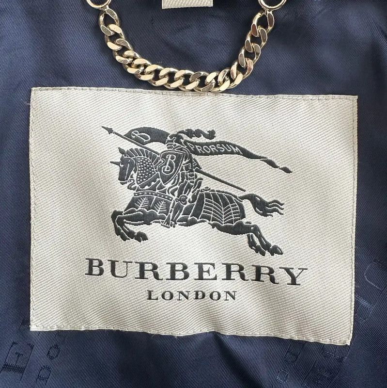 Burberry Burberry Navy Blue Women's Trench Coat Size M / US 6-8 / IT 42-44 - 8 Thumbnail