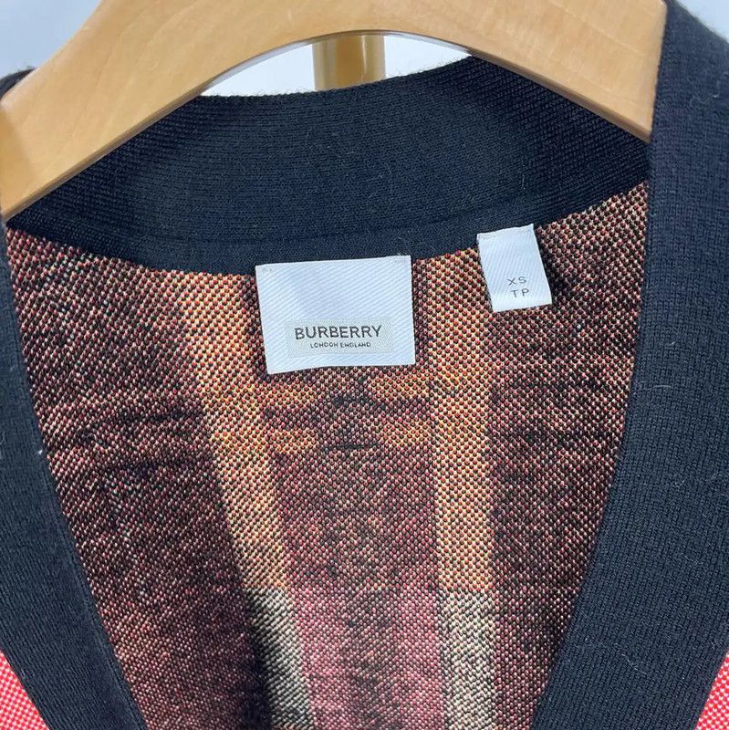Burberry Burberry Multicolored Wool Cardigan for Women Size XS / US 0-2 / IT 36-38 - 4 Thumbnail