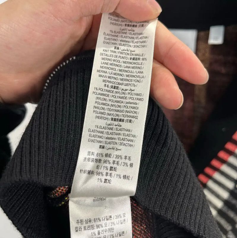 Burberry Burberry Multicolored Wool Cardigan for Women Size XS / US 0-2 / IT 36-38 - 6 Thumbnail