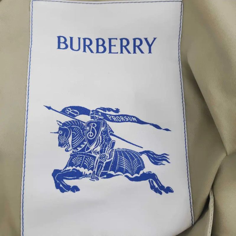 Burberry Burberry Women's Light Green Cotton Trench Coat Size XS / US 0-2 / IT 36-38 - 3 Thumbnail