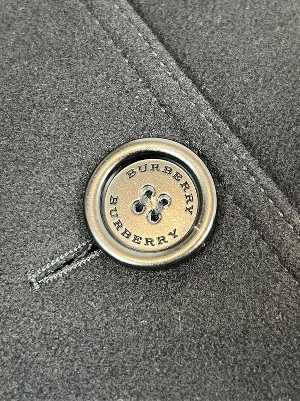 Burberry Burberry Black Wool Women's Coat Size L / US 10 / IT 46 - 2 Thumbnail