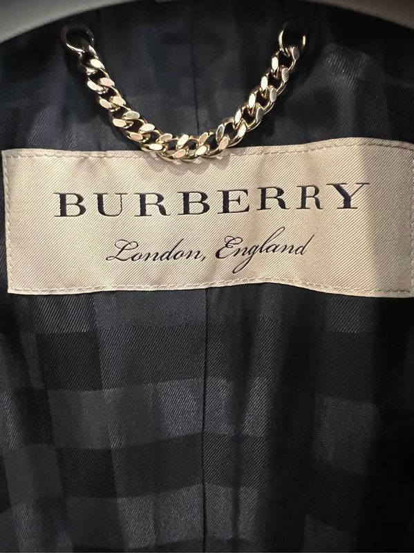 Burberry Burberry Black Wool Women's Coat Size L / US 10 / IT 46 - 3 Thumbnail