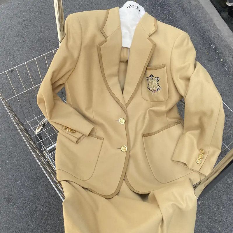 Burberry Burberry L Size Khaki Cashmere Women's Jacket Size L / US 10 / IT 46 - 2 Thumbnail