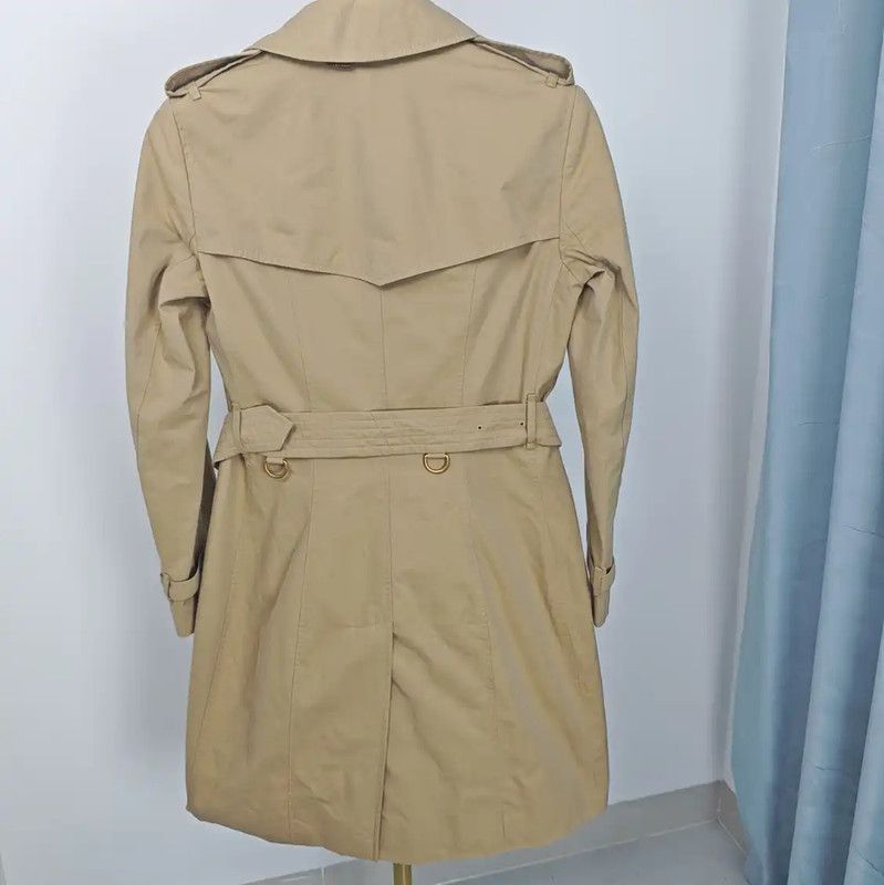 Burberry Burberry Khaki Cotton Women's Trench Coat Size M / US 6-8 / IT 42-44 - 5 Thumbnail