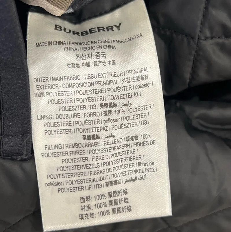 Burberry Burberry Black Quilted Cotton Long Jacket Size M / US 6-8 / IT 42-44 - 7 Thumbnail