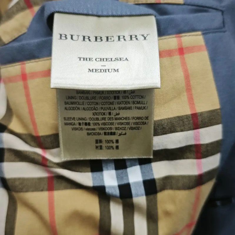 Burberry Burberry Gray Cotton Women's Trench Coat Size L / US 10 / IT 46 - 5 Thumbnail