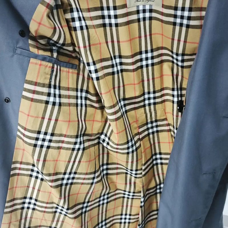 Burberry Burberry Gray Cotton Women's Trench Coat Size L / US 10 / IT 46 - 6 Thumbnail