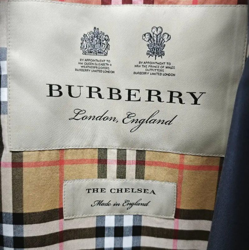 Burberry Burberry Gray Cotton Women's Trench Coat Size L / US 10 / IT 46 - 4 Thumbnail
