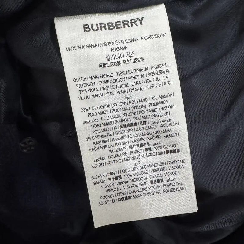 Burberry Burberry Women's Wool Mid-Length Coat in Navy Size M / US 6-8 / IT 42-44 - 7 Thumbnail