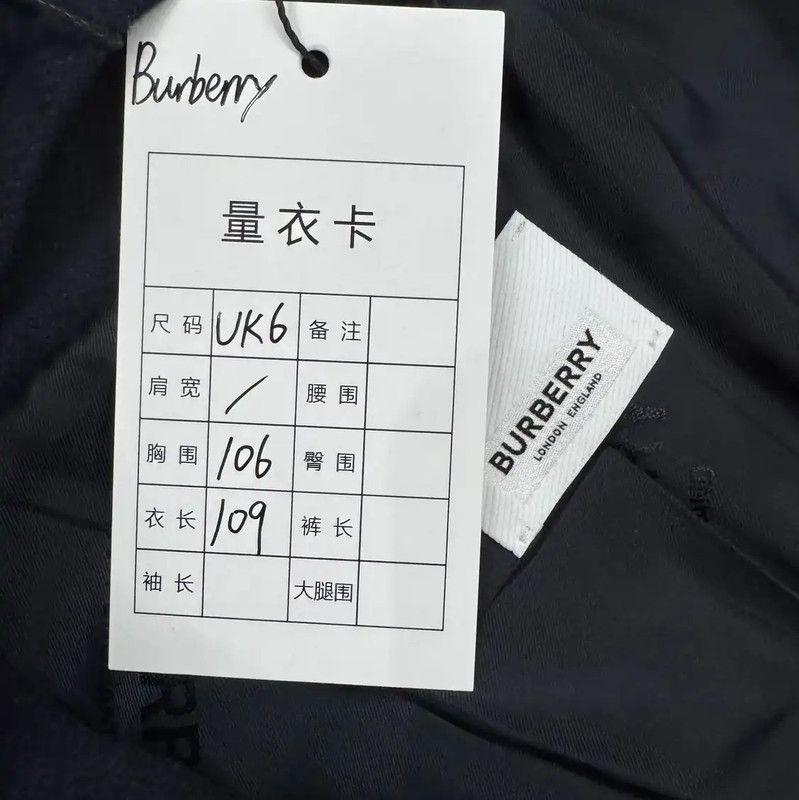 Burberry Burberry Women's Wool Mid-Length Coat in Navy Size M / US 6-8 / IT 42-44 - 10 Thumbnail