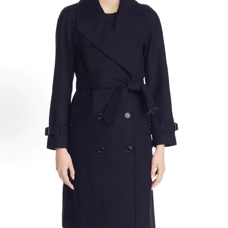 Burberry Burberry Women's Wool Mid-Length Coat in Navy Size M / US 6-8 / IT 42-44 - 5 Thumbnail