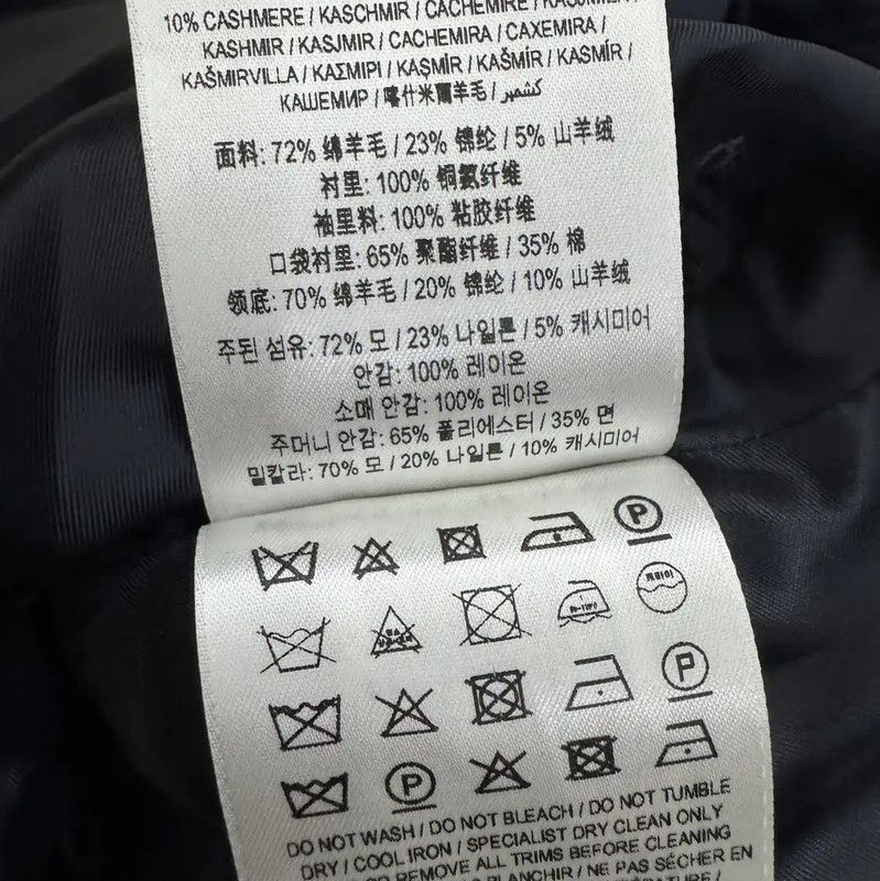 Burberry Burberry Women's Wool Mid-Length Coat in Navy Size M / US 6-8 / IT 42-44 - 8 Thumbnail