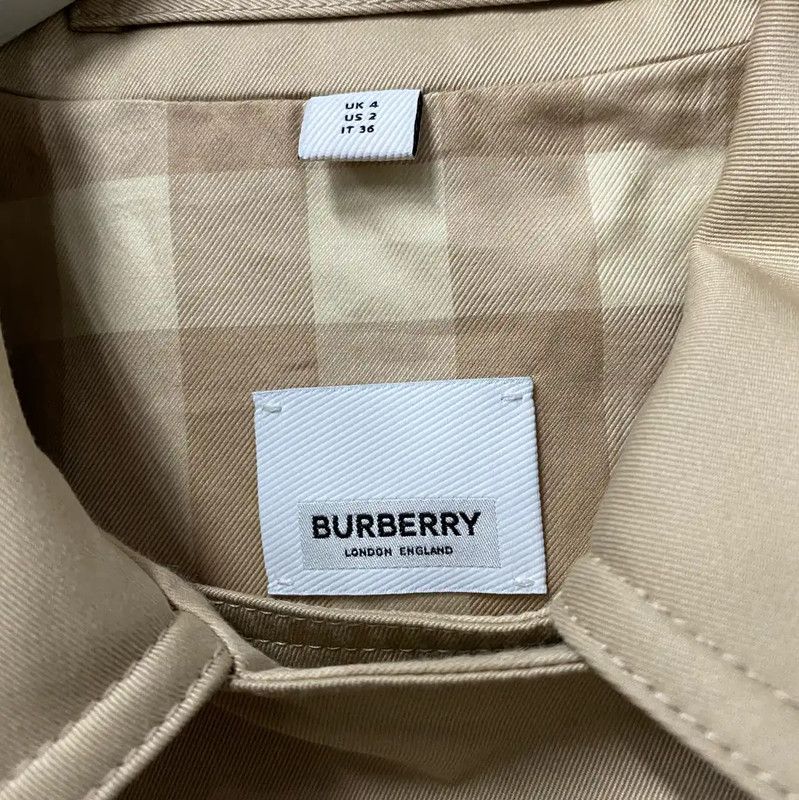 Burberry Burberry Khaki Long Trench Coat for Women Size ONE SIZE - 5 Thumbnail