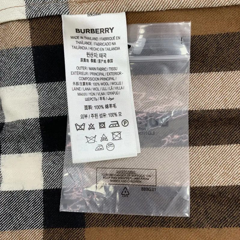 Burberry Burberry Deep Brown Wool Women's Shirt Size M / US 6-8 / IT 42-44 - 8 Thumbnail