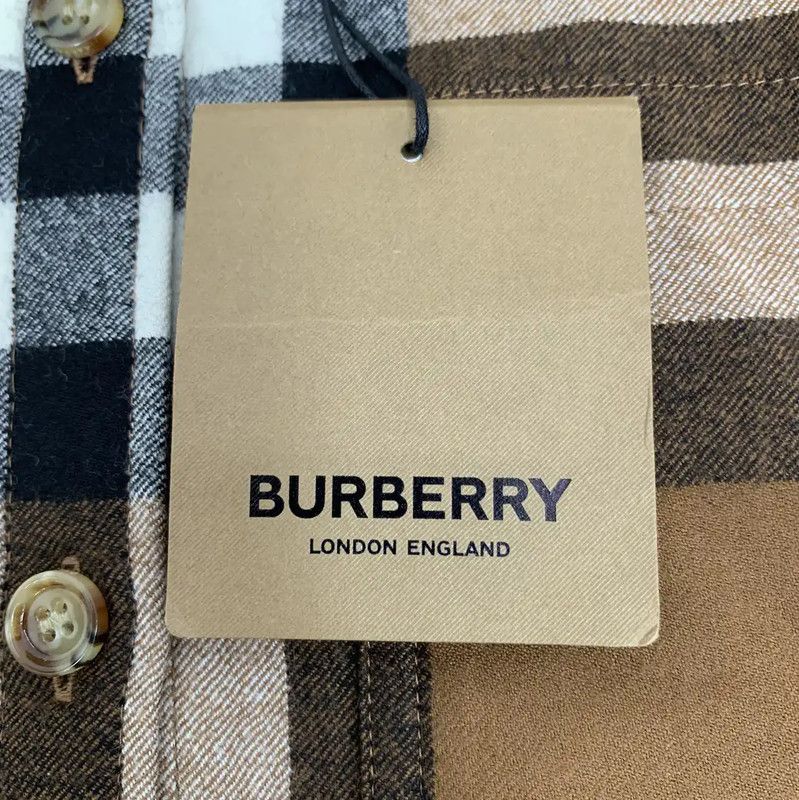 Burberry Burberry Deep Brown Wool Women's Shirt Size M / US 6-8 / IT 42-44 - 6 Thumbnail