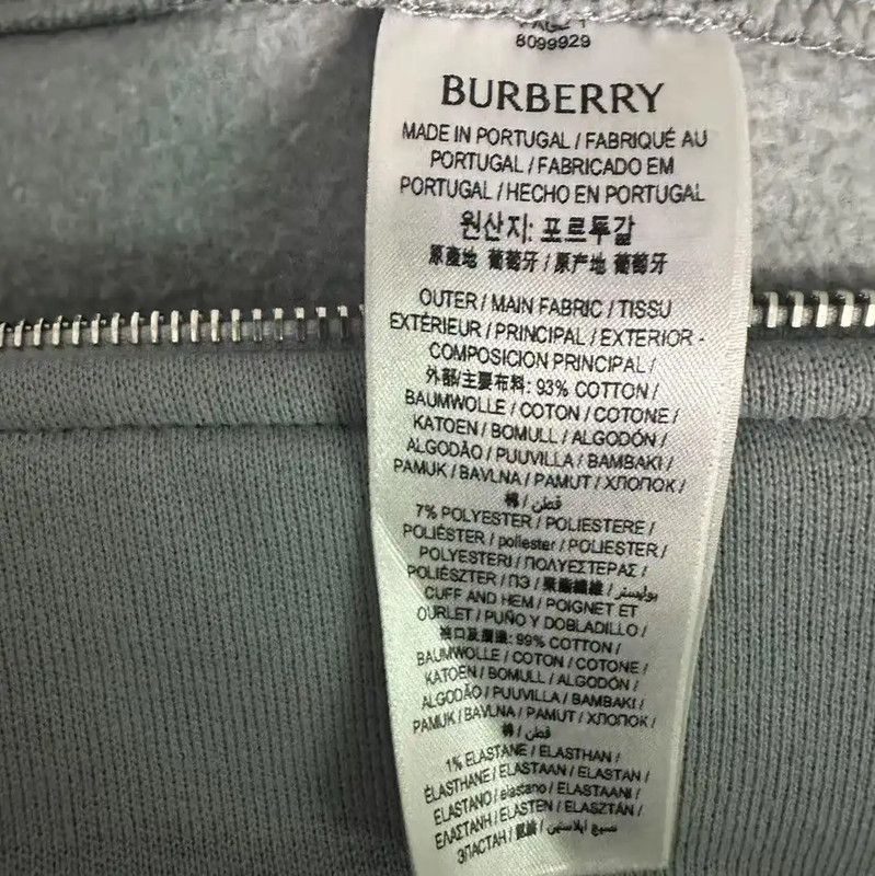 Burberry Burberry Light Blue Cotton Women's Hoodie Size S / US 4 / IT 40 - 4 Thumbnail